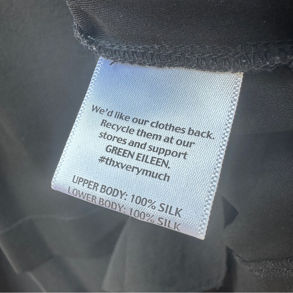 Eileen Fisher layered silk sweater - Picture 6 of 7